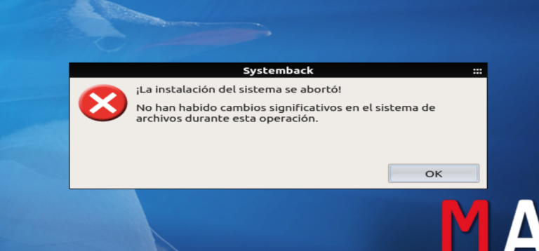 Instalar OS linux con squashfs (Error systemback)